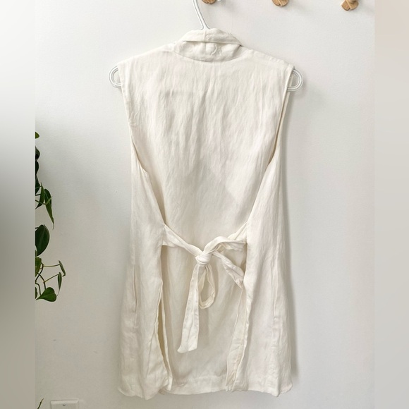 Aritzia Wilfred Niveau Linen longline vest - Picture 6 of 8